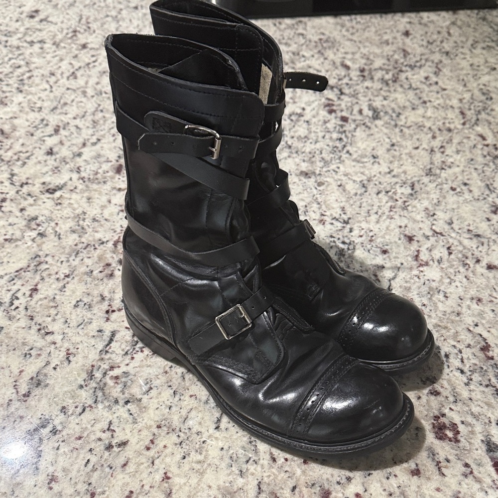 SOLD: Pre-Vietnam Era Military Strap Tanker Boots (rare)